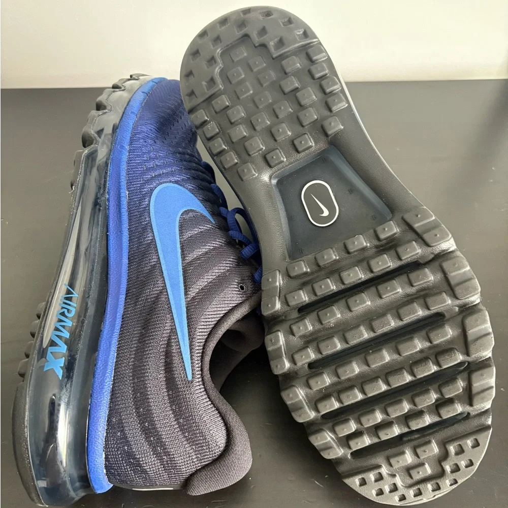 New Nike Air Max 2017 Hyper Cobalt Deep Royal Blue Navy 849559-401 sz 8 Men's - Picture 7 of 8